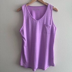 Zx outdoor lifestyle V Neck active tank top Medium
